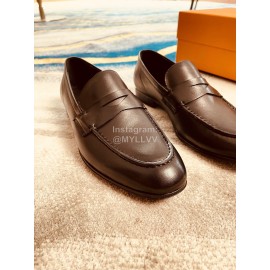 Tods Cowhide Casual Business Shoes For Men Black