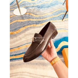 Tods Cowhide Casual Business Shoes For Men Brown