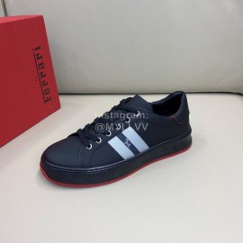Tods New Calf Leather Lace Up Casual Sneakers For Men Black