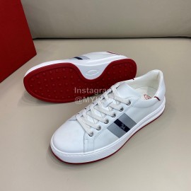 Tods New Calf Leather Lace Up Casual Sneakers For Men White
