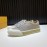 Tods Calf Leather Lace Up Leisure Sneakers For Men Gray
