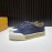 Tods Calf Leather Lace Up Leisure Sneakers For Men Navy