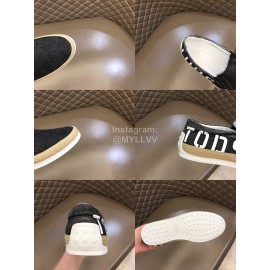 Tods Denim Woven Hemp Rope Casual Loafers For Men Black