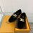 Tods Autumn Winter Retro Golden Buckle Lamb Wool Shoes For Women Black