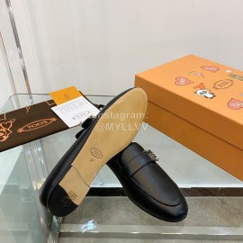 Tods Autumn Winter Black Leather Shoes For Women 