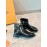 Tods Autumn Winter New Cowhide Short Boots For Women Black