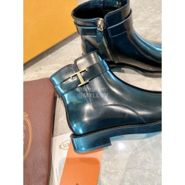 Tods Autumn Winter New Cowhide Short Boots For Women Black