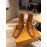 Tods Winter Calf Tassel Retro Boots For Women Yellow