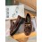 Tods Winter Calf Tassel Thick Soled Shoes For Women Brown