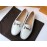 Tods Simple Leather Flat Heel Shoes For Women White