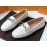 Tods Simple Leather Flat Heel Shoes For Women White