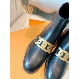 Tods Autumn Winter Calf Short Boots For Women Black