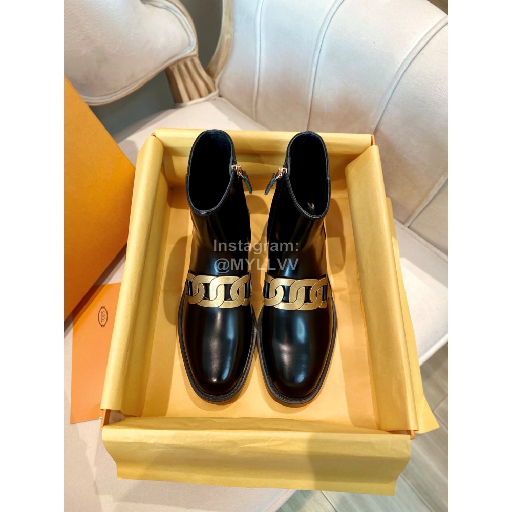 Tods Autumn Winter Calf Short Boots For Women 