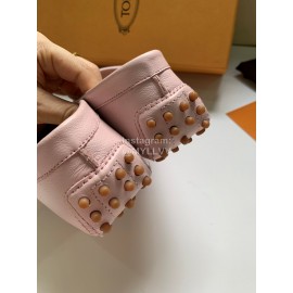 Tods Fashion Calf Leather Tassel Shoes For Women Pink