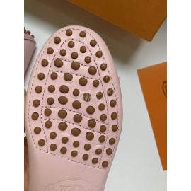 Tods Fashion Calf Leather Tassel Shoes For Women Pink