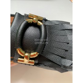 Tods Fashion Calf Leather Tassel Shoes For Women Black