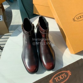 Tods Autumn Winter New Calf Short Boots For Women Brown