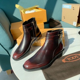 Tods Autumn Winter New Calf Short Boots For Women Brown