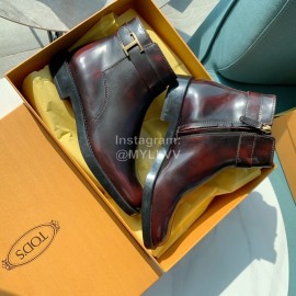 Tods Autumn Winter New Calf Short Boots For Women Brown