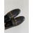 Tods Vintage Cowhide Thick Bottom Chain Loafers For Women Black