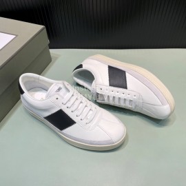 Tom Ford Calf Leather Lace Up Sneakers For Men Black