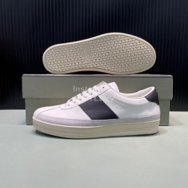 Tom Ford Calf Leather Lace Up Sneakers For Men Black