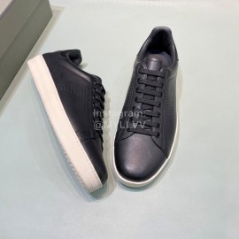 Tom Ford Black Calf Leather Lace Up Sneakers For Men