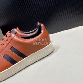 Tom Ford Calf Leather Casual Sneakers For Men Brown