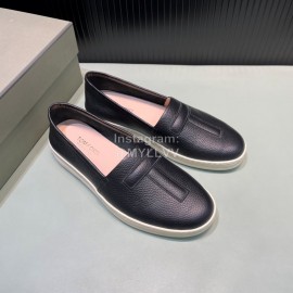 Tom Ford Litchi Grain Cowhide Casual Loafers For Men Black