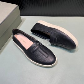 Tom Ford Litchi Grain Cowhide Casual Loafers For Men Black