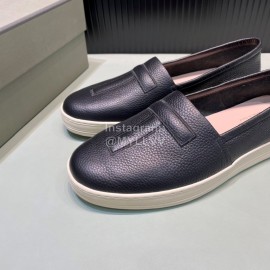 Tom Ford Litchi Grain Cowhide Casual Loafers For Men Black