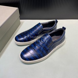 Tom Ford Crocodile Leather Casual Loafers For Men Blue