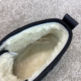 Ugg Fashion Calf Leather Warm Short Boots For Men Blue