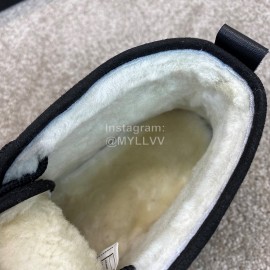Ugg Fashion Calf Leather Warm Short Boots For Men Black
