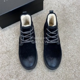 Ugg Fashion Calf Leather Warm Wool Short Boots For Men