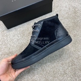 Ugg Fashion Calf Leather Warm Wool Short Boots For Men