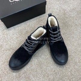 Ugg Fashion Calf Leather Warm Wool Short Boots For Men