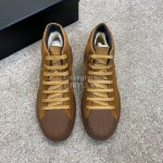 Ugg Fashion Calf Leather Shell Toe Warm Short Boots For Men Brown