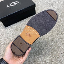 Ugg Fashion Cowhide Warm Wool Short Boots For Men Black