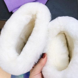 Ugg Winter Warm Wool Waterproof Boots For Women Purple