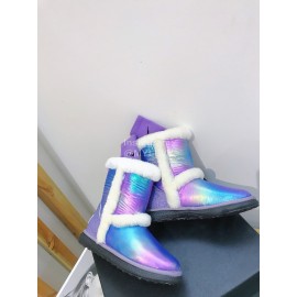 Ugg Winter Warm Wool Waterproof Boots For Women Purple