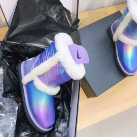 Ugg Winter Warm Wool Waterproof Boots For Women Purple