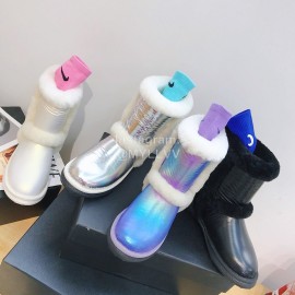 Ugg Winter Warm Wool Waterproof Boots For Women White