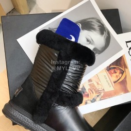 Ugg Winter Warm Wool Waterproof Boots For Women Black