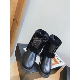 Ugg Winter Warm Wool Waterproof Boots For Women Black