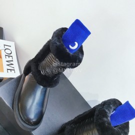 Ugg Winter Warm Wool Waterproof Boots For Women Black