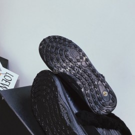 Ugg Winter Warm Wool Waterproof Boots For Women Black