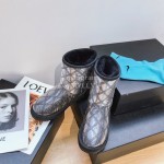 Ugg Winter Warm Wool Waterproof Boots For Women Gray