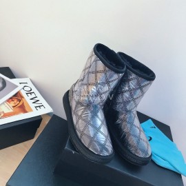 Ugg Winter Warm Wool Waterproof Boots For Women Gray