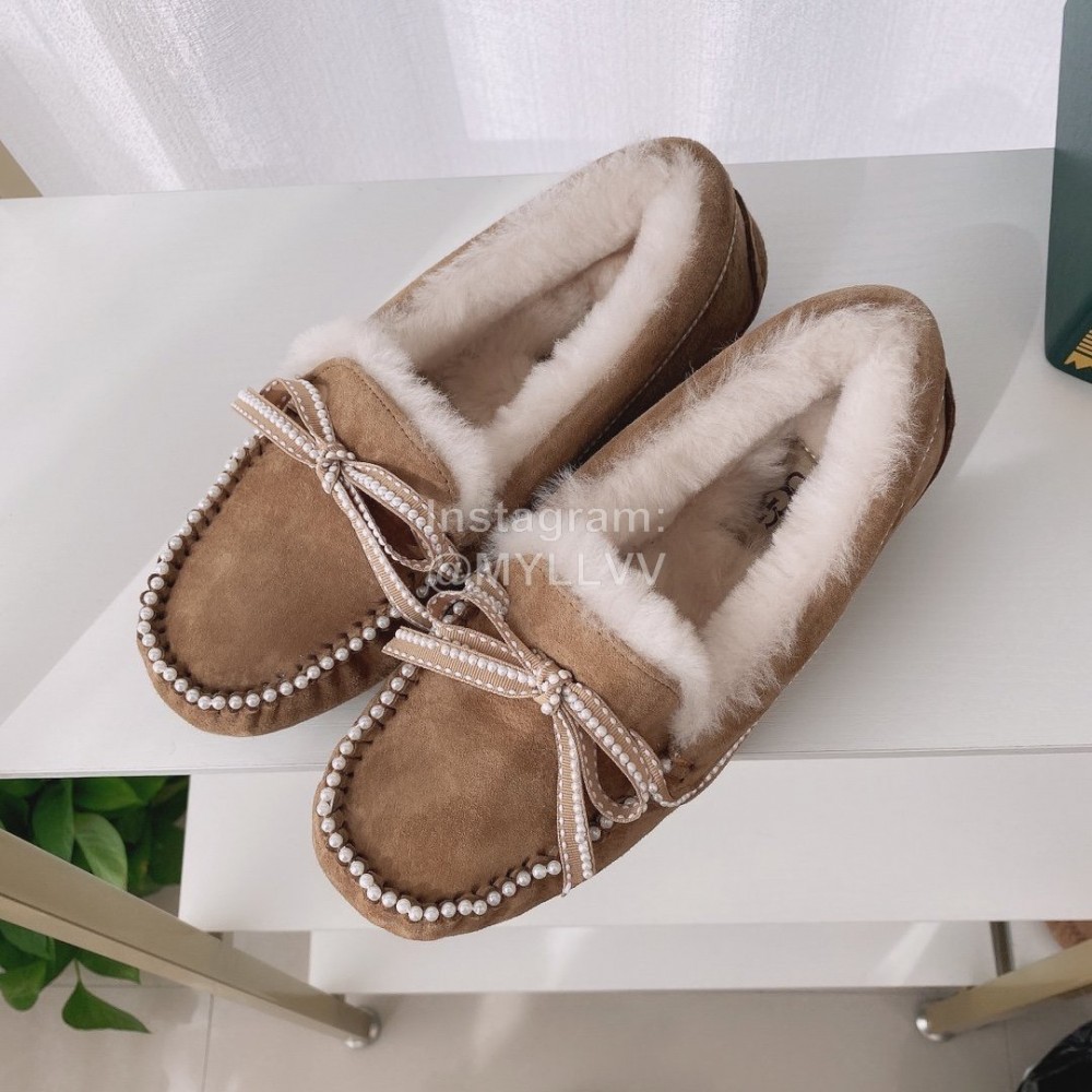 Ugg Winter Soft Wool Casual Shoes For Women Brown